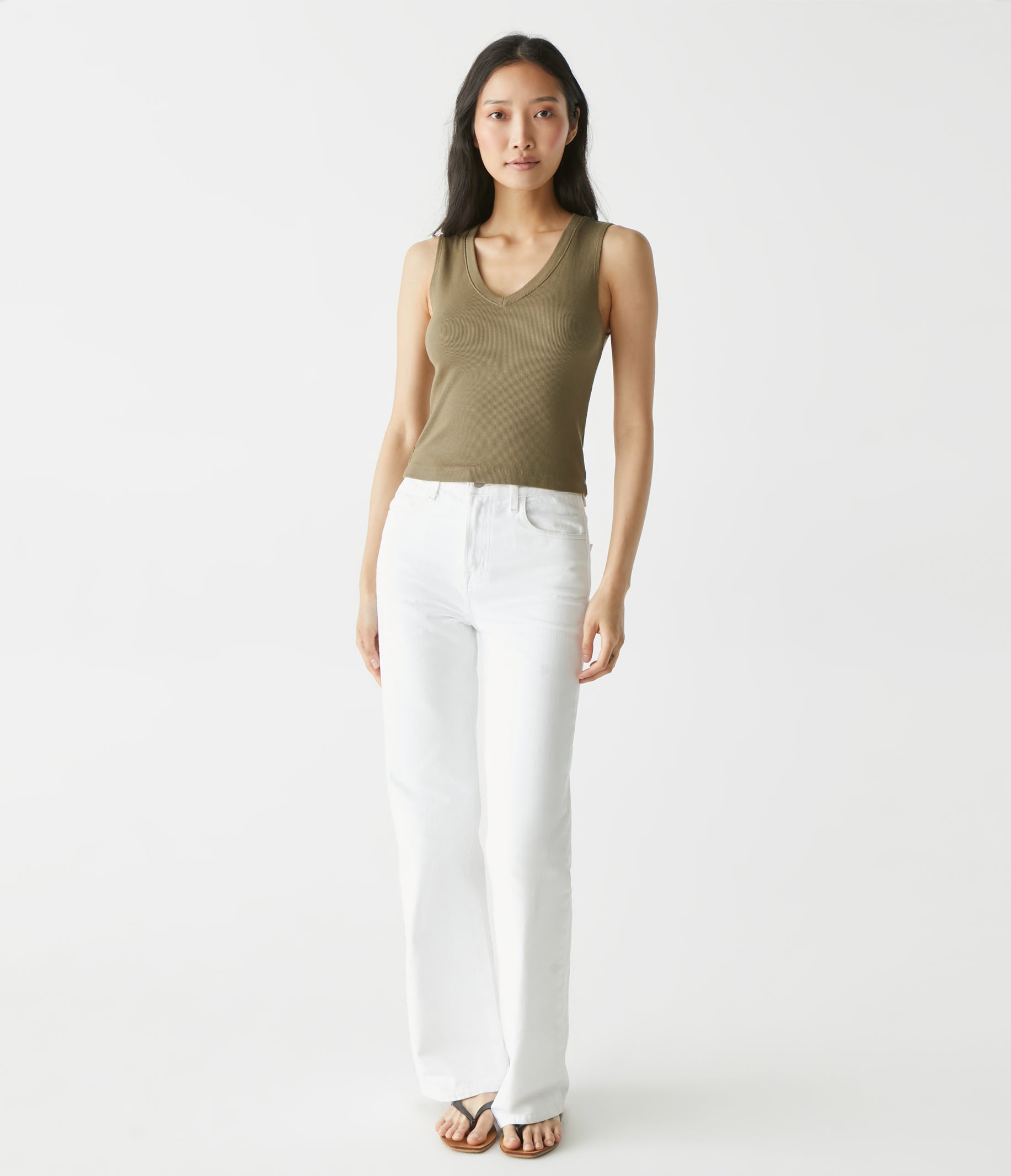 Max Ribbed Cropped Tank