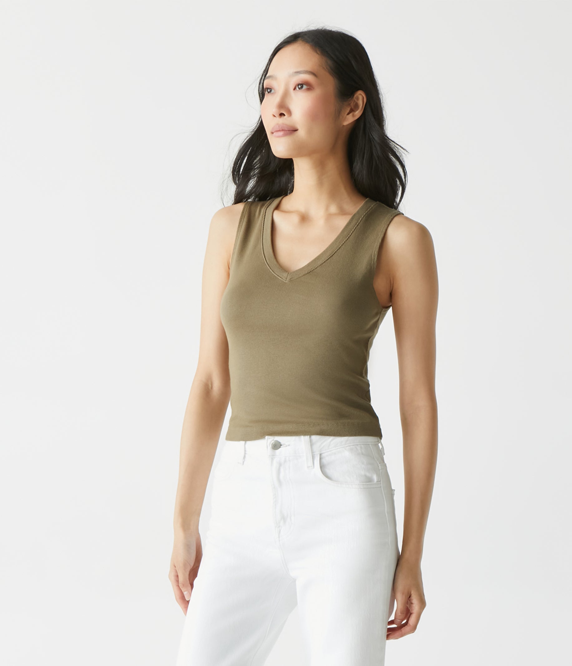 Max Ribbed Cropped Tank