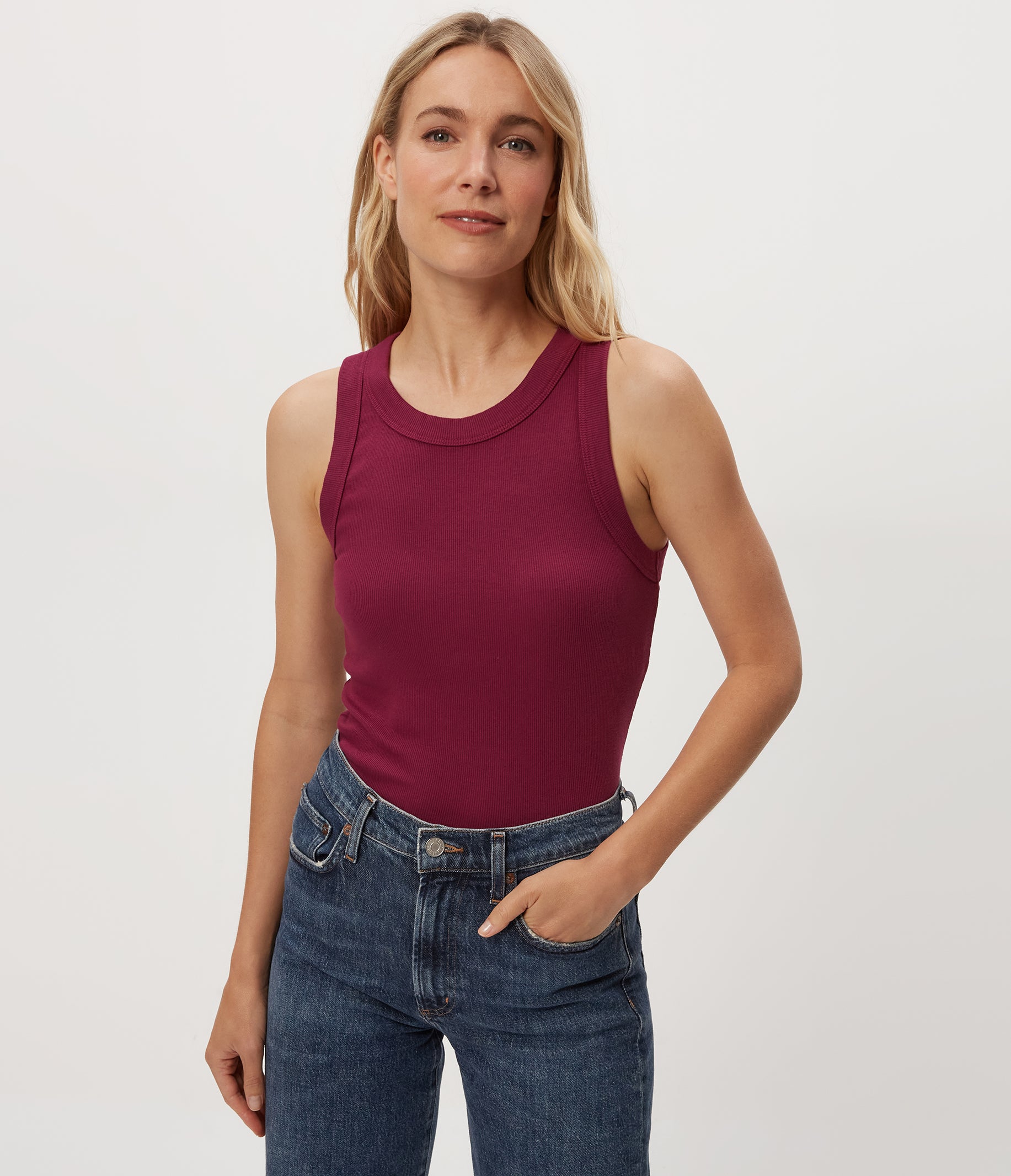 CAPTAINS HELM　LINE RIB MESH TANK-TOP Captains Helm Line Rib Mesh Tank-Top