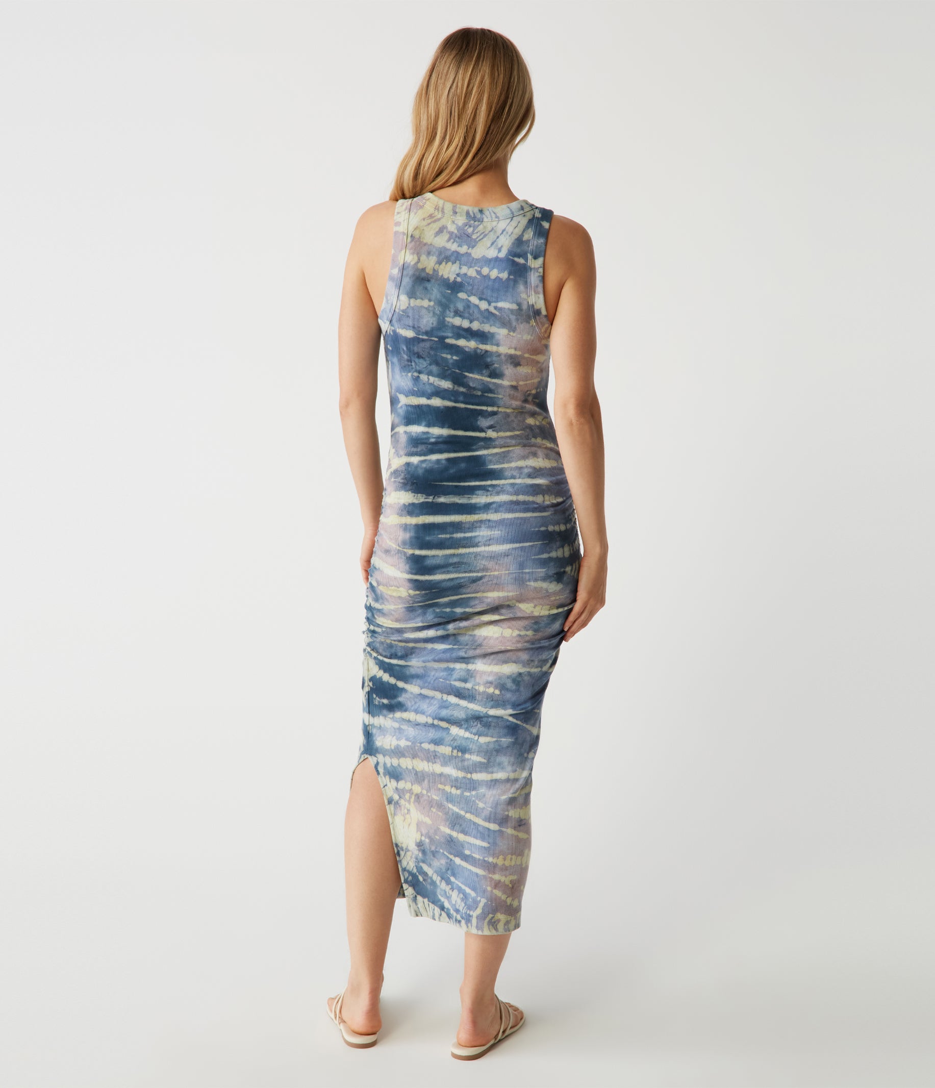 NEEDLE & THREAD Long dress with multicolor motif サンダル Rent Needle & Thread Metallic Dress | By Rotation UK
