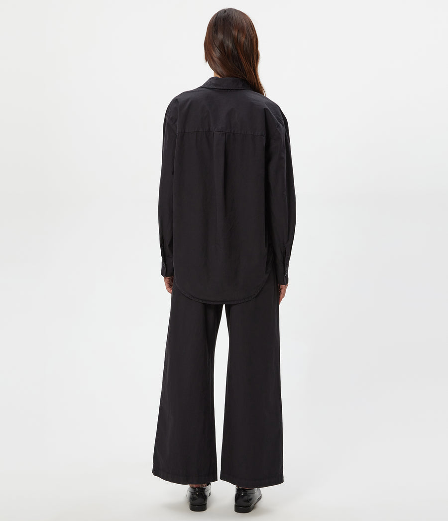 Taylor Wide Leg Pant in Black Back View  #BLACK