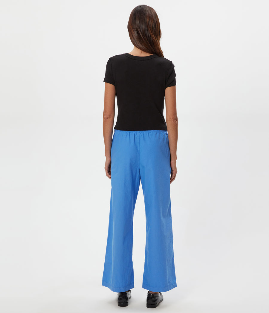 Taylor Wide Leg Pant in BLUE RIBBON Back View #BLUE RIBBON