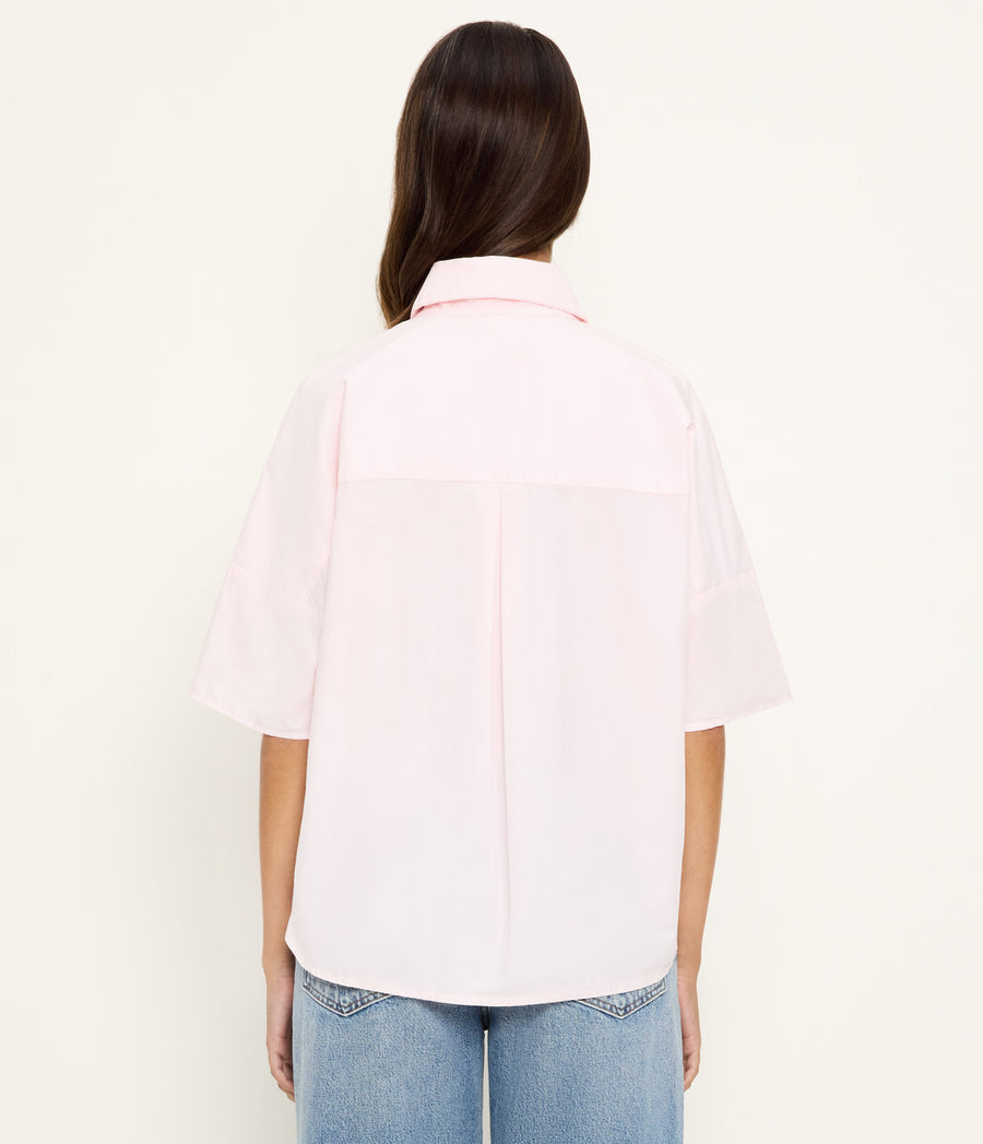 Otis Button Down Shirt in BLUSH Pink Back View #BLUSH