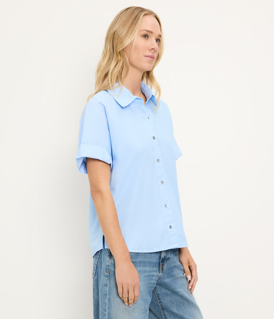 Otis Button Down Shirt in SKY Blue Side View #SKY