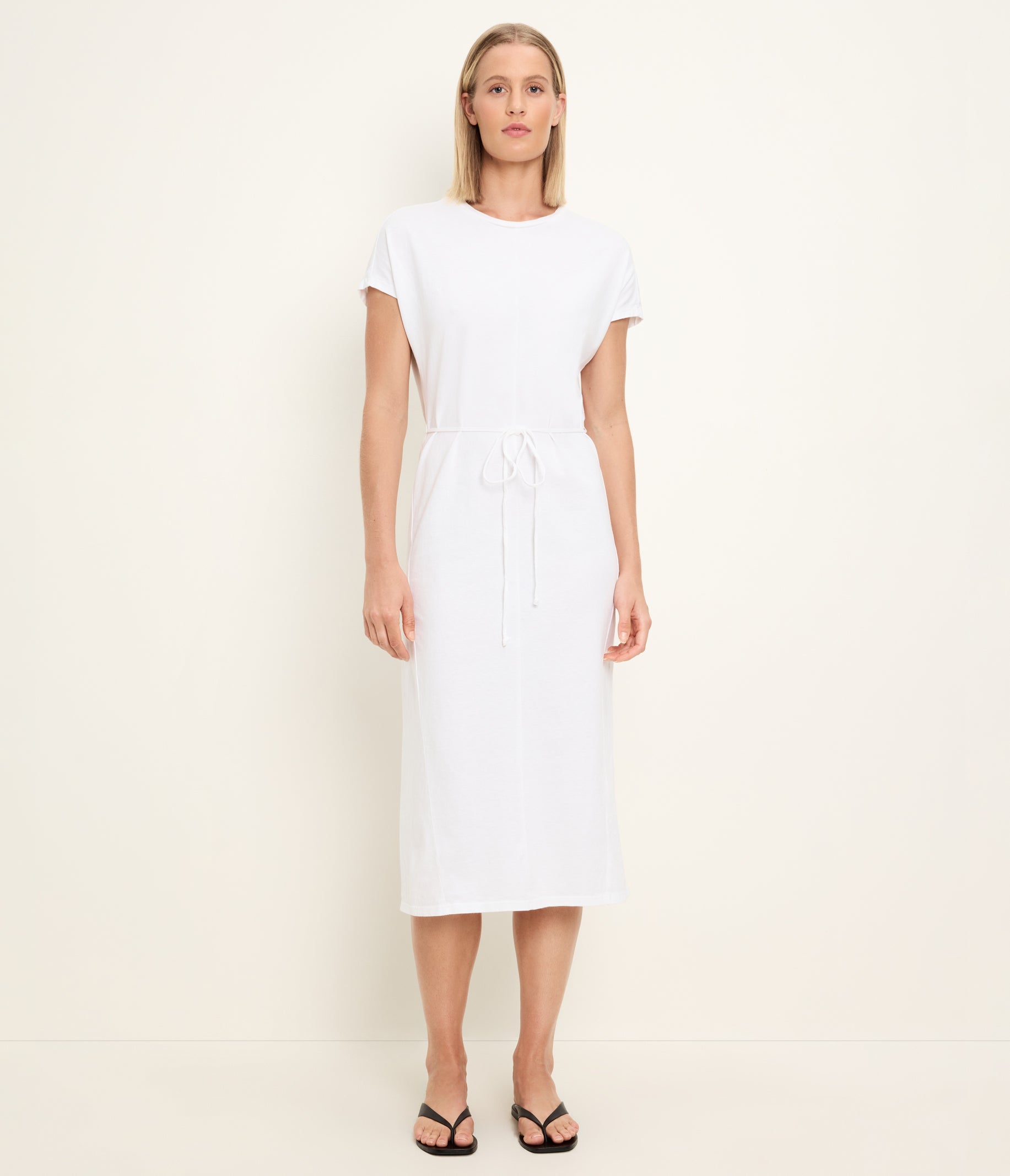 white t shirt dress midi Women's Evangeline Midi Dress - Black - Size M