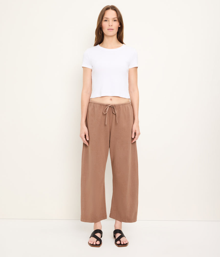 Liana Pant in QUICKSAND Brown Side View #QUICKSAND
