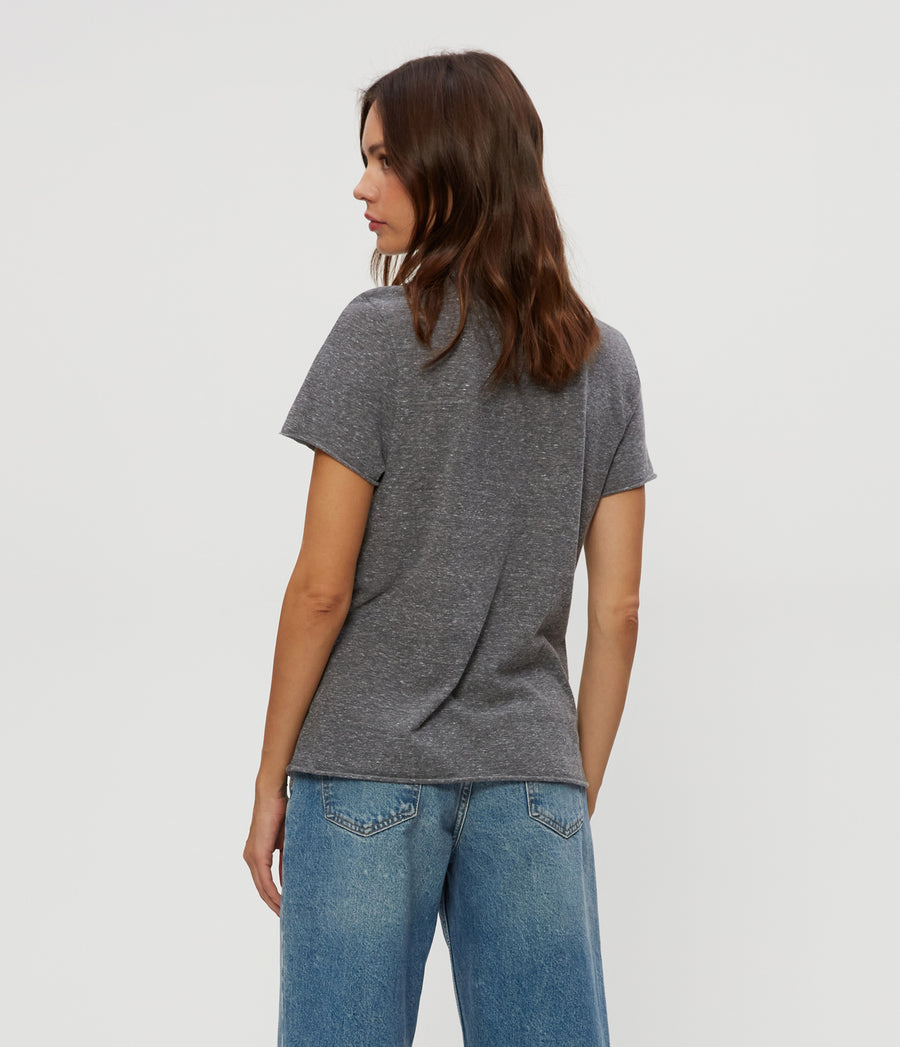 Vera Tee in Charcoal Grey Back View #CHARCOAL