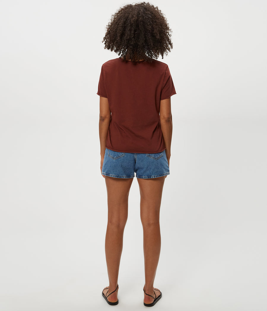 VERA TEE in ESPRESSO Brown Back View #ESPRESSO