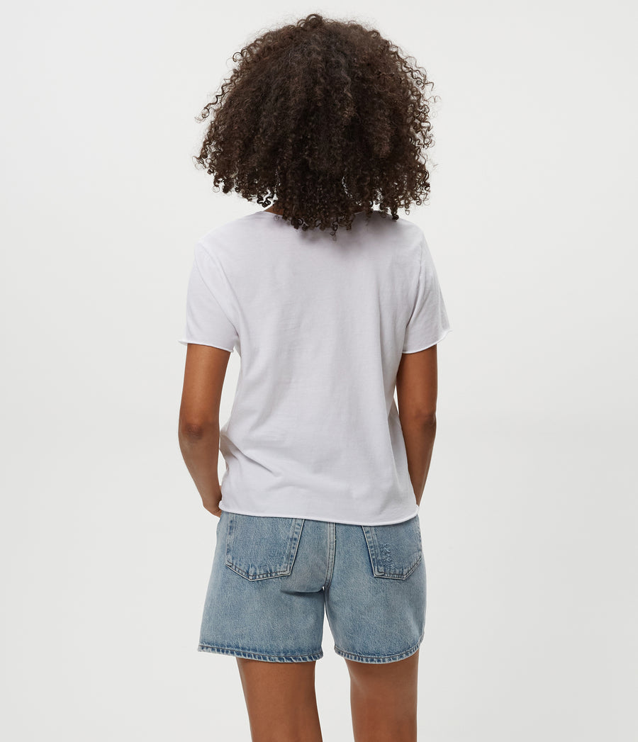 VERA TEE in White Back View #WHITE