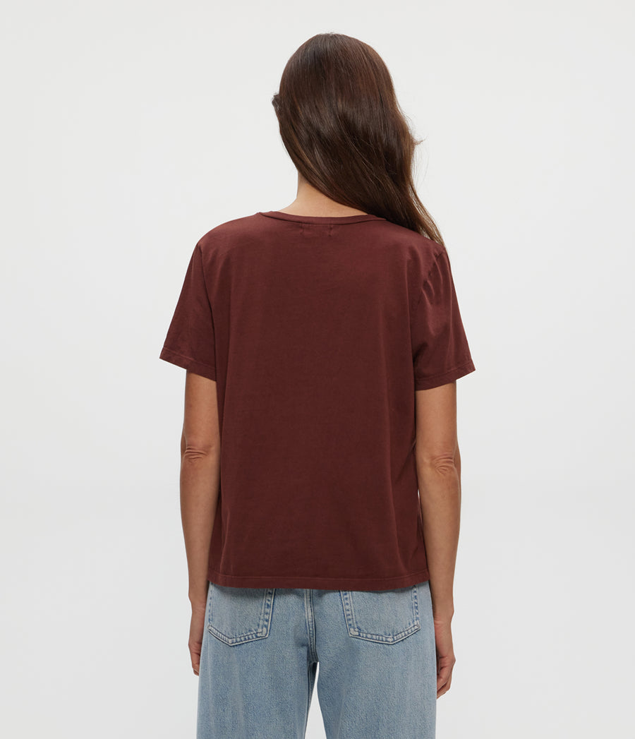 Becca Tee in ESPRESSO Brown Back View #ESPRESSO