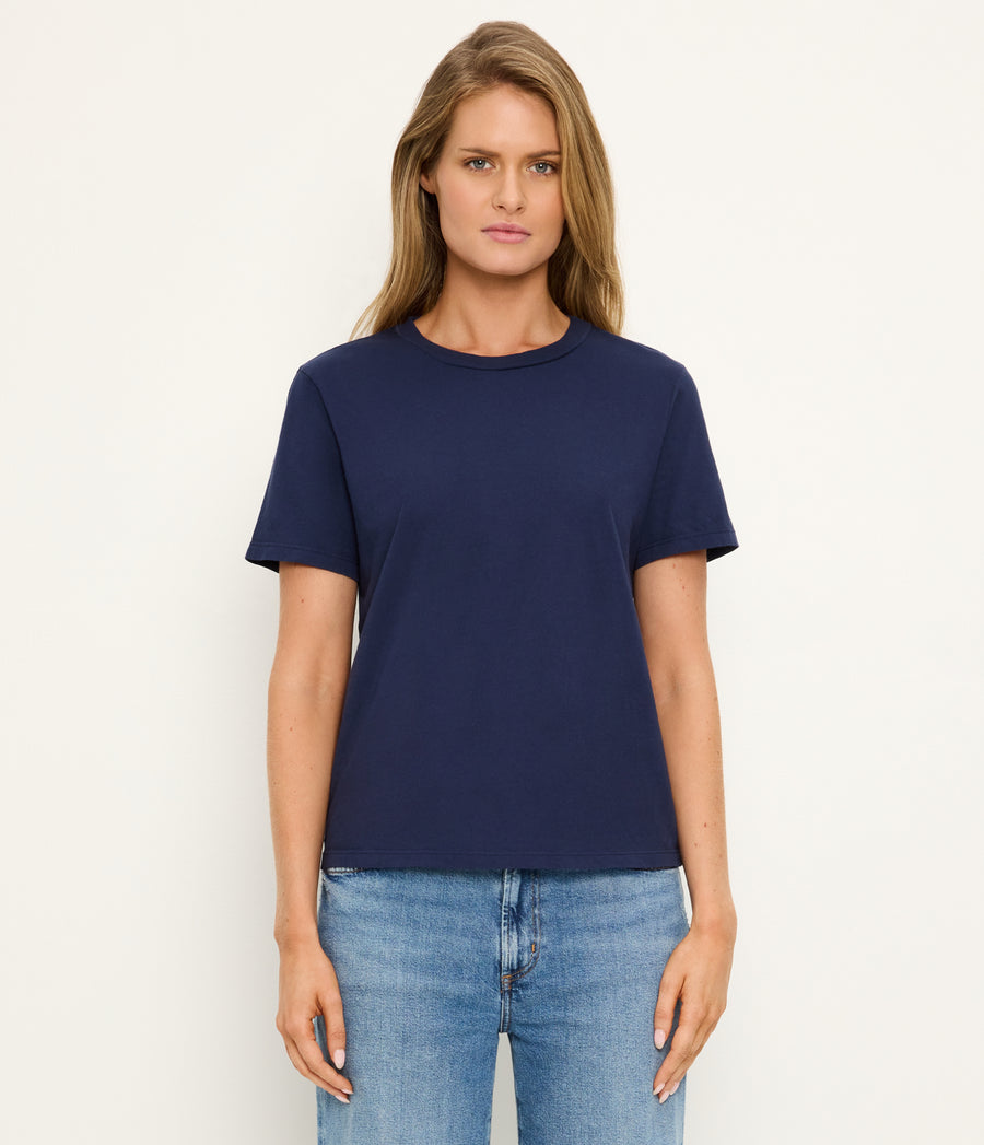 Becca Tee in Nocturnal Blue Full Body View #NOCTURNAL