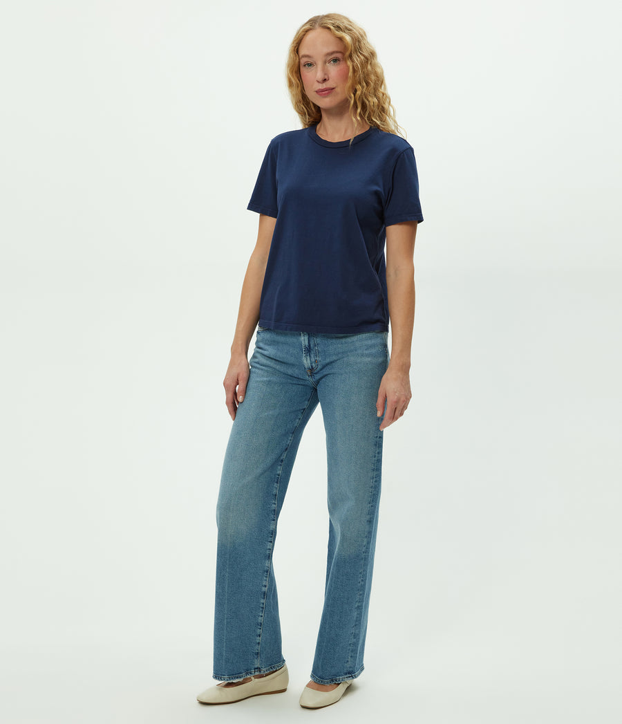 Becca Tee in Nocturnal Blue Full Body View #NOCTURNAL