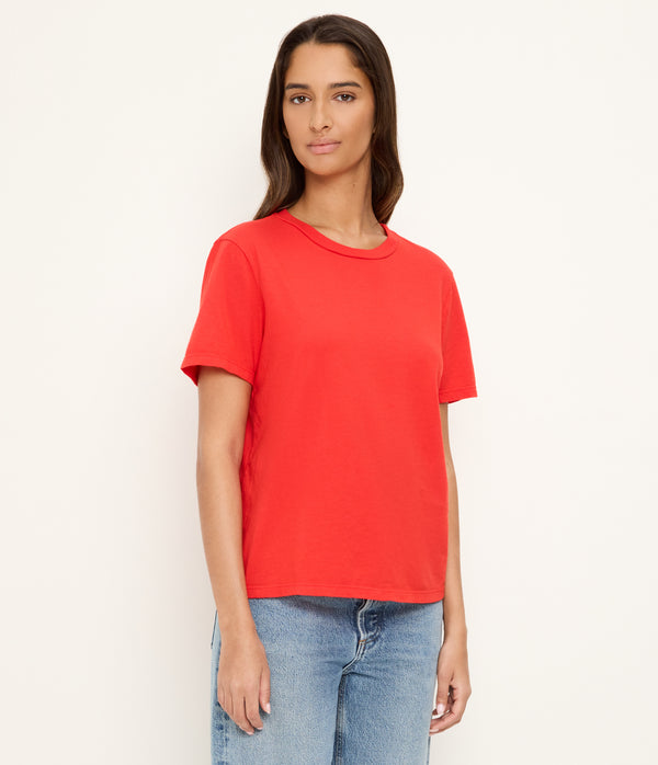 Becca Tee in SAMBA RED Side View #SAMBA