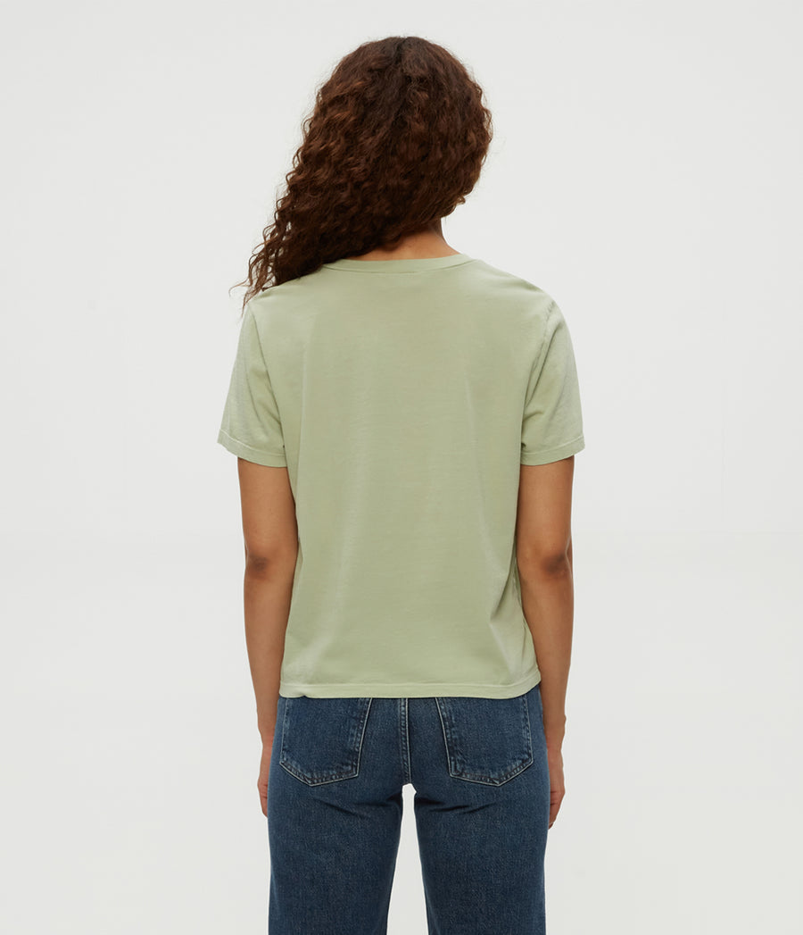 Becca Tee in Seacrest Green Back View #SEACREST