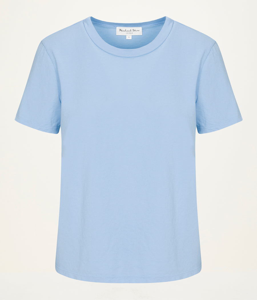 Becca Tee in SKY Blue Close up View #SKY