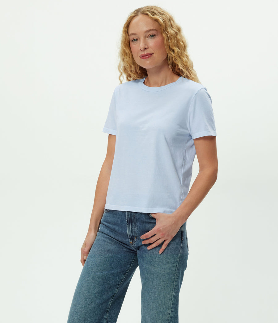 Becca Tee in SPLASH Blue Side View #SPLASH