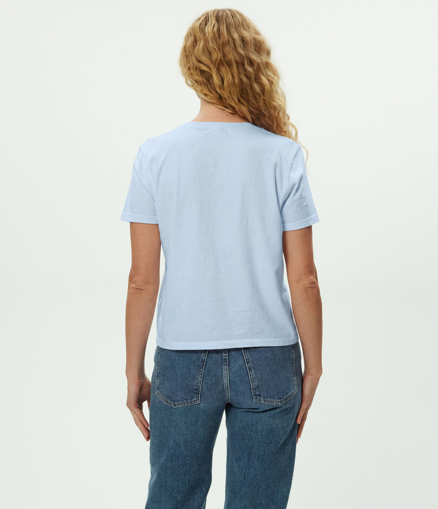 Becca Tee in SPLASH Blue  Back View #SPLASH