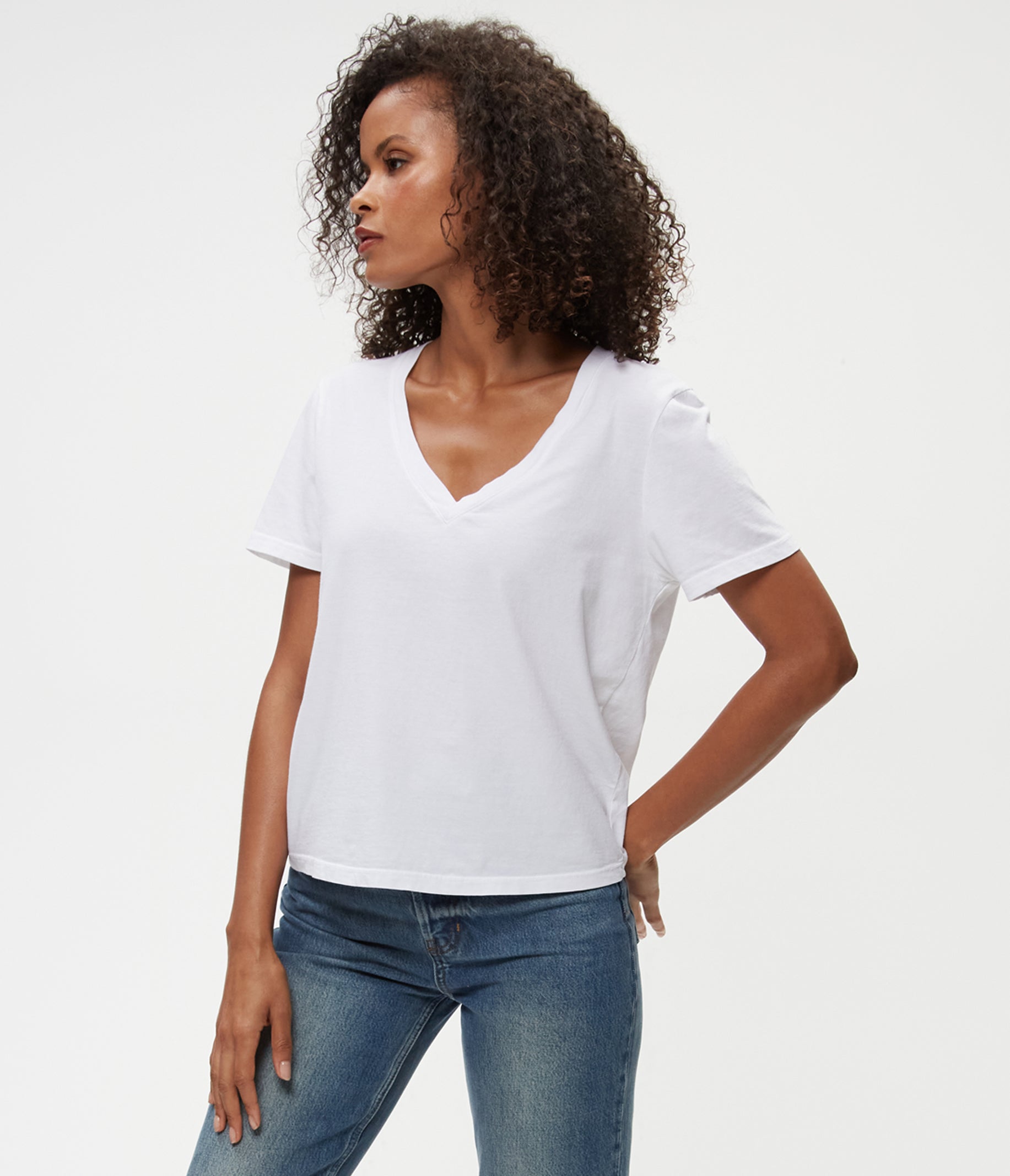 (取寄) マイケル スターズ レディース アンジェリーナ V-ネック ティー Michael Stars women Angelina V-Neck Tee Java 取寄) マイケル スターズ レディース アンジェリーナ V-ネック ティー