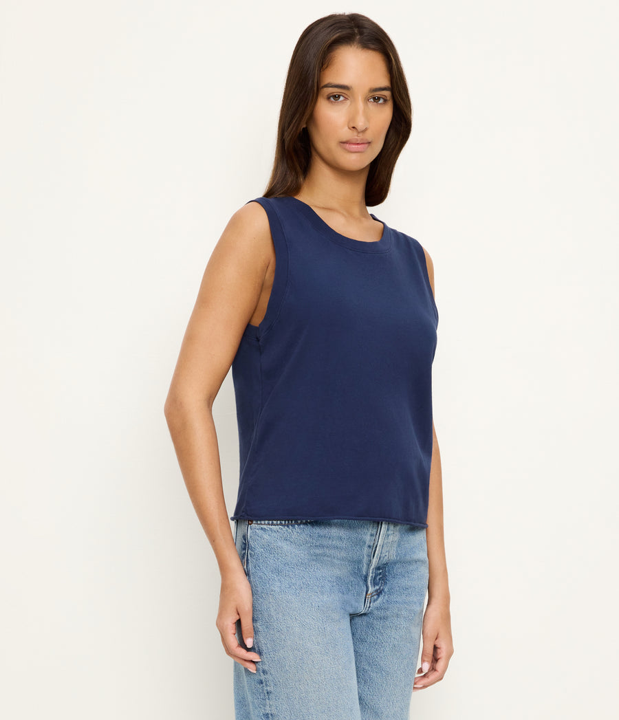 Junia Tank in Nocturnal Blue Side View #NOCTURNAL