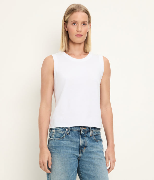 Junia Tank Full Body View #WHITE