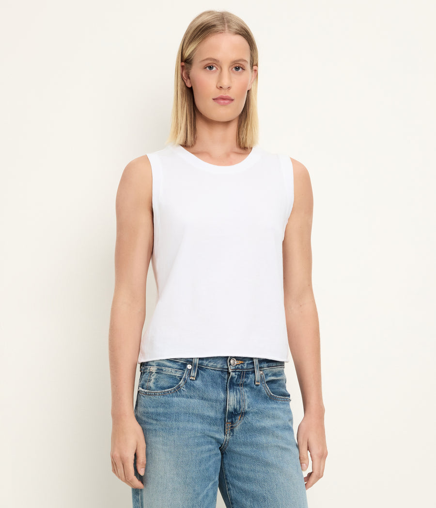 Junia Tank Full Body View #WHITE