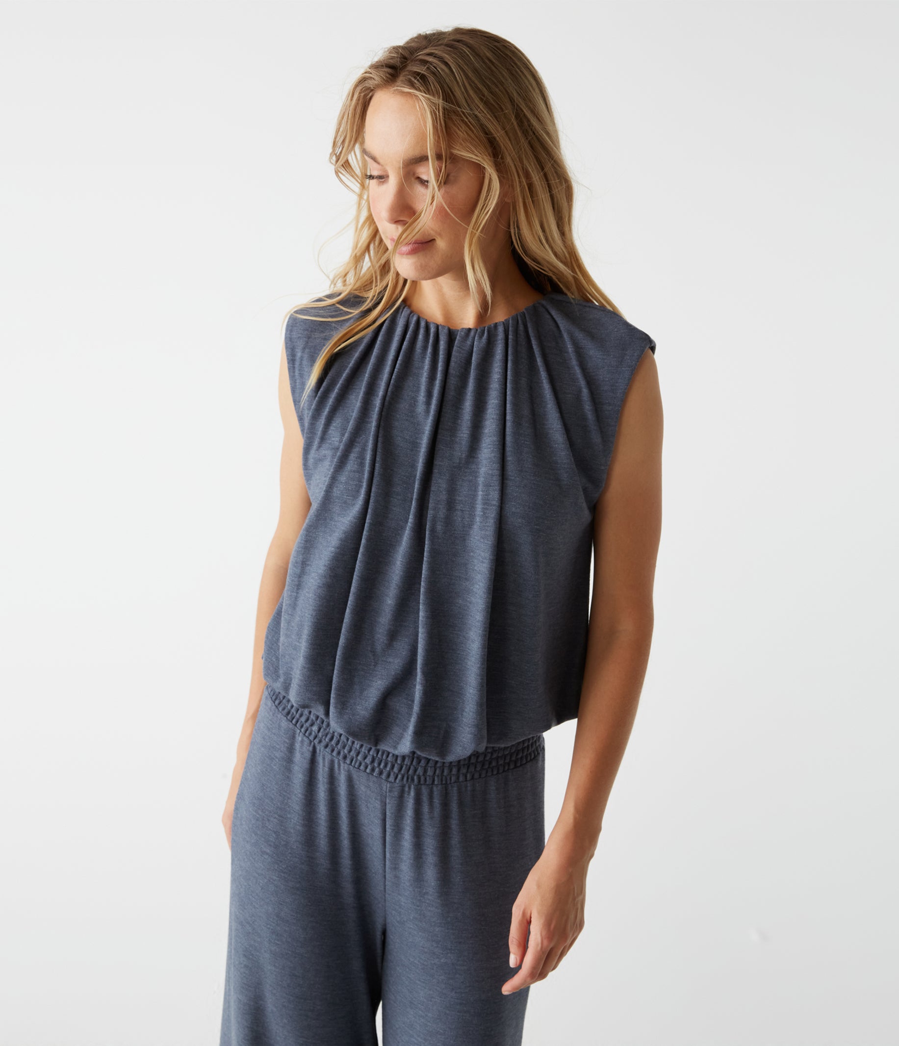 (取寄) マイケル スターズ レディース シンディ バブル トップ Michael Stars women Cindy Bubble Top