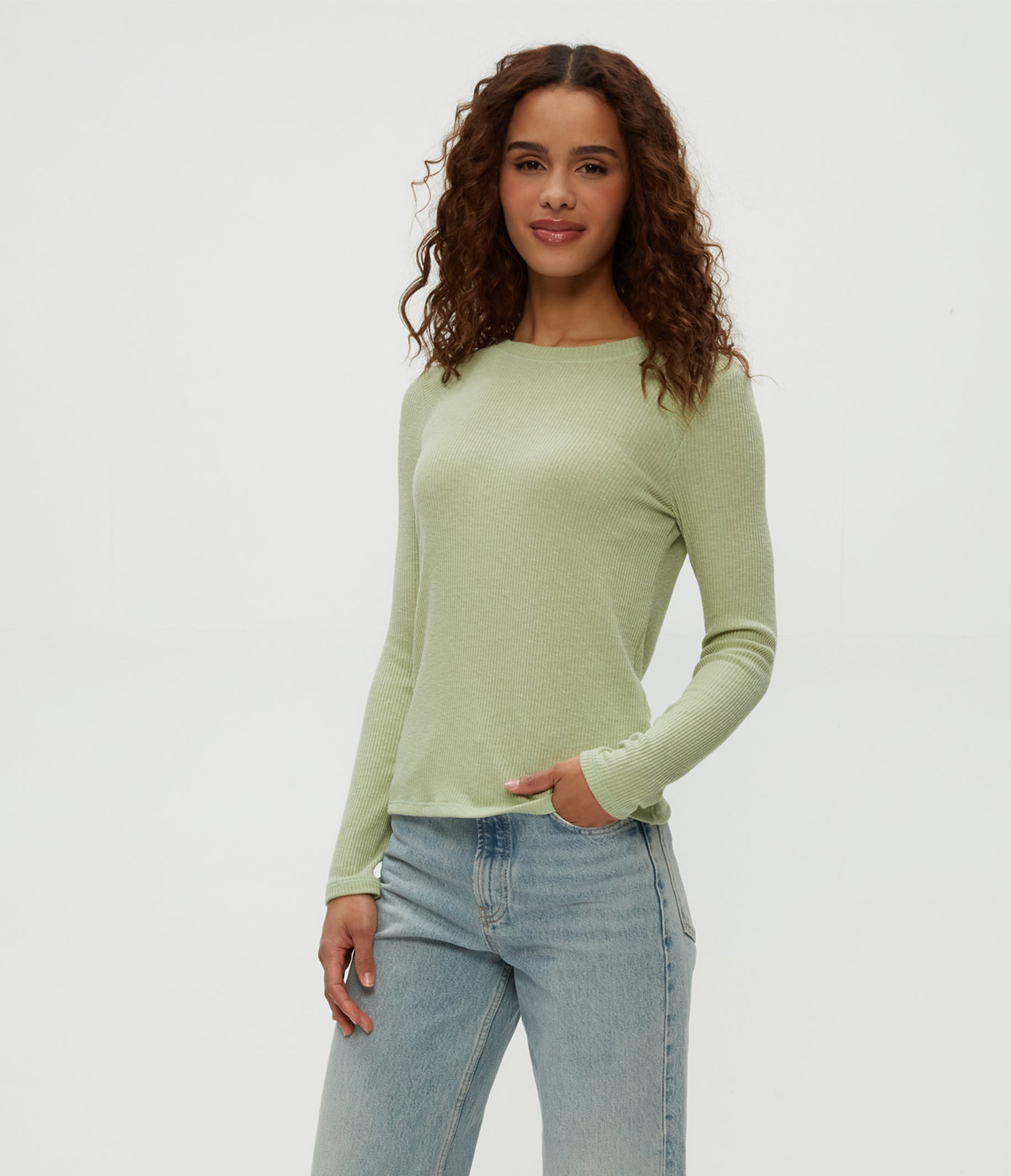売れ筋商品|||ダナキャランニューヨーク カットソー トップス レディース Women's Crewneck Smocked Sleeveless Top TVN - TRAVERTINE 1D47P22-1165_04.jpg?v=1740424001