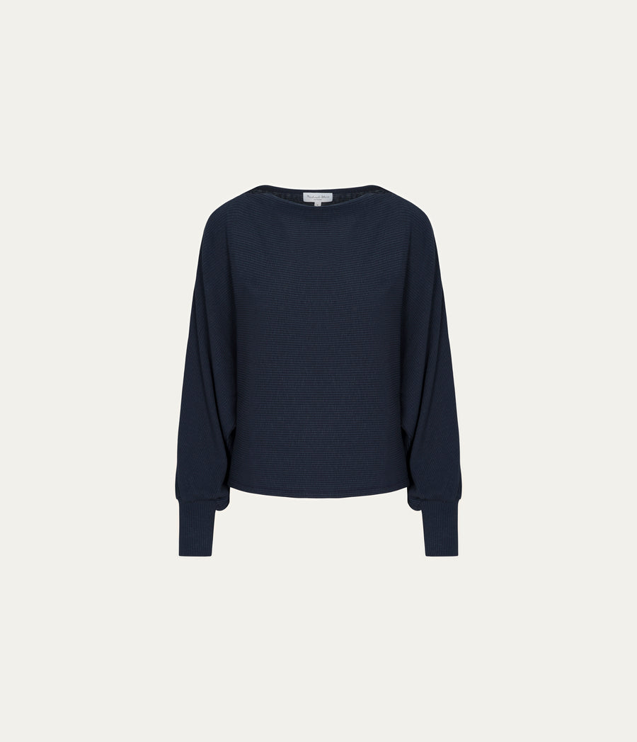 Roxy Balloon Sleeve Ribbed Top
