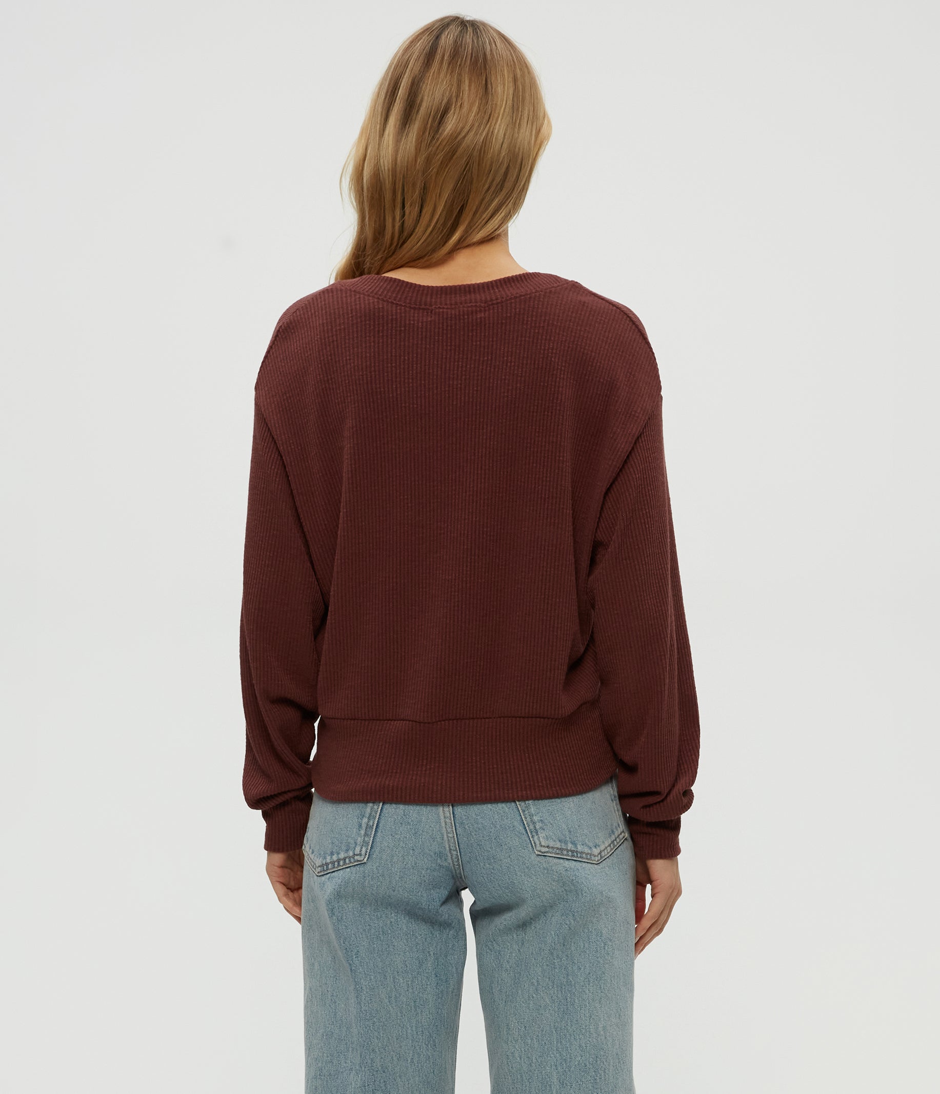 Isla V-Neck Ribbed Cardigan