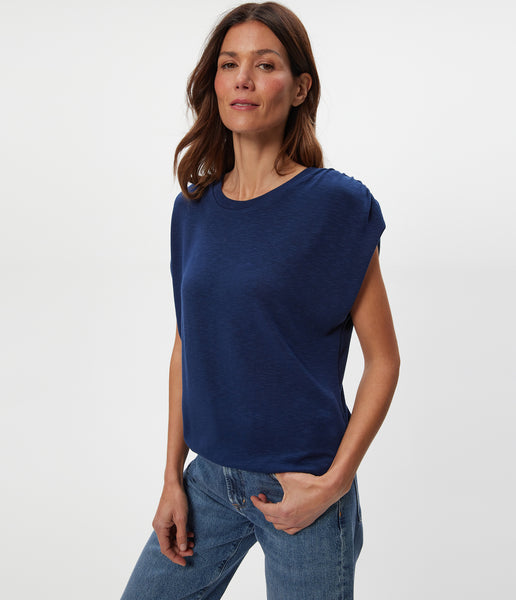 Sharon Shirred Bubble Top