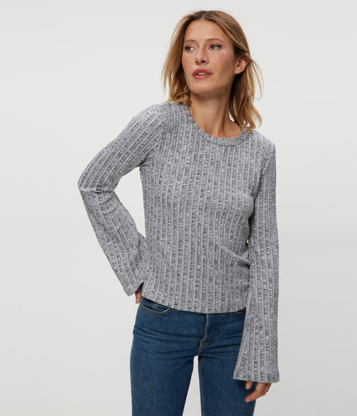 (取寄) マイケル スターズ レディース ヴァレリー ベル スリーブ トップ Michael Stars women Valerie Bell Sleeve Top Java 81014_BKMRL_001_W24_24-11-