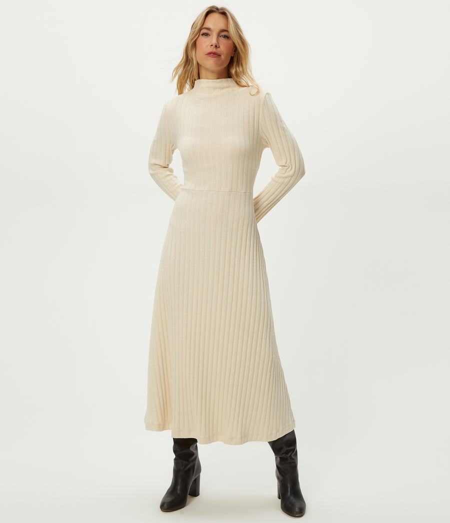 dress mock neck Velvet Lace Midi Racing Red Each piece is carefully crafted to elevate the art of dressing for every occasion Women's Lenox Mock Neck Midi
