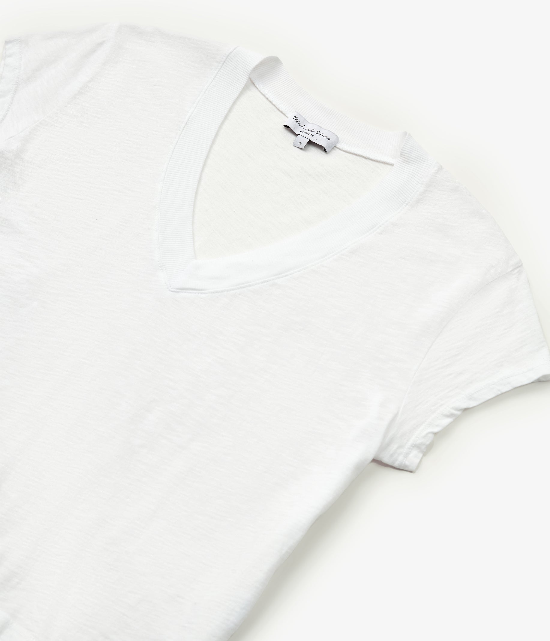 Harlan Cropped V-Neck Tee
