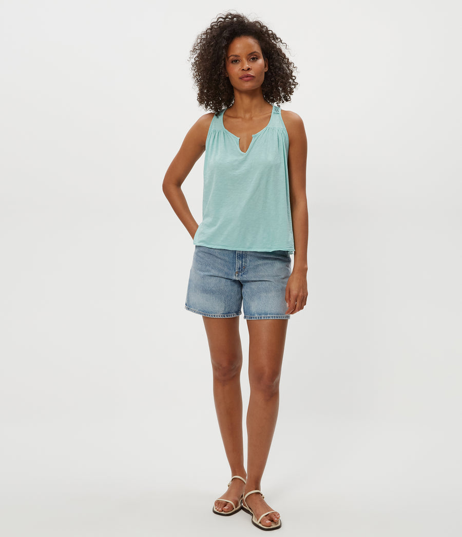 ISLA TANK in  SERENE BLUE Body View #SERENE