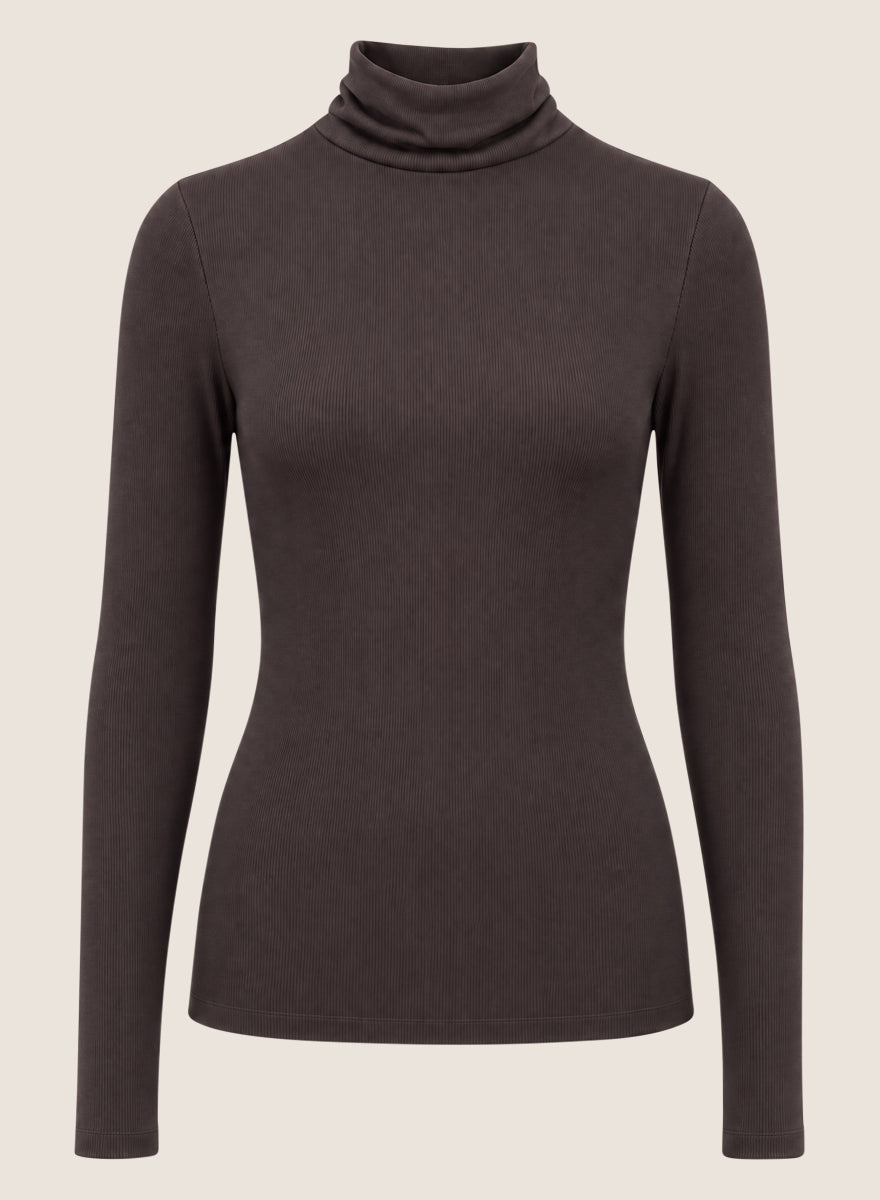 Tara Crop Turtleneck
