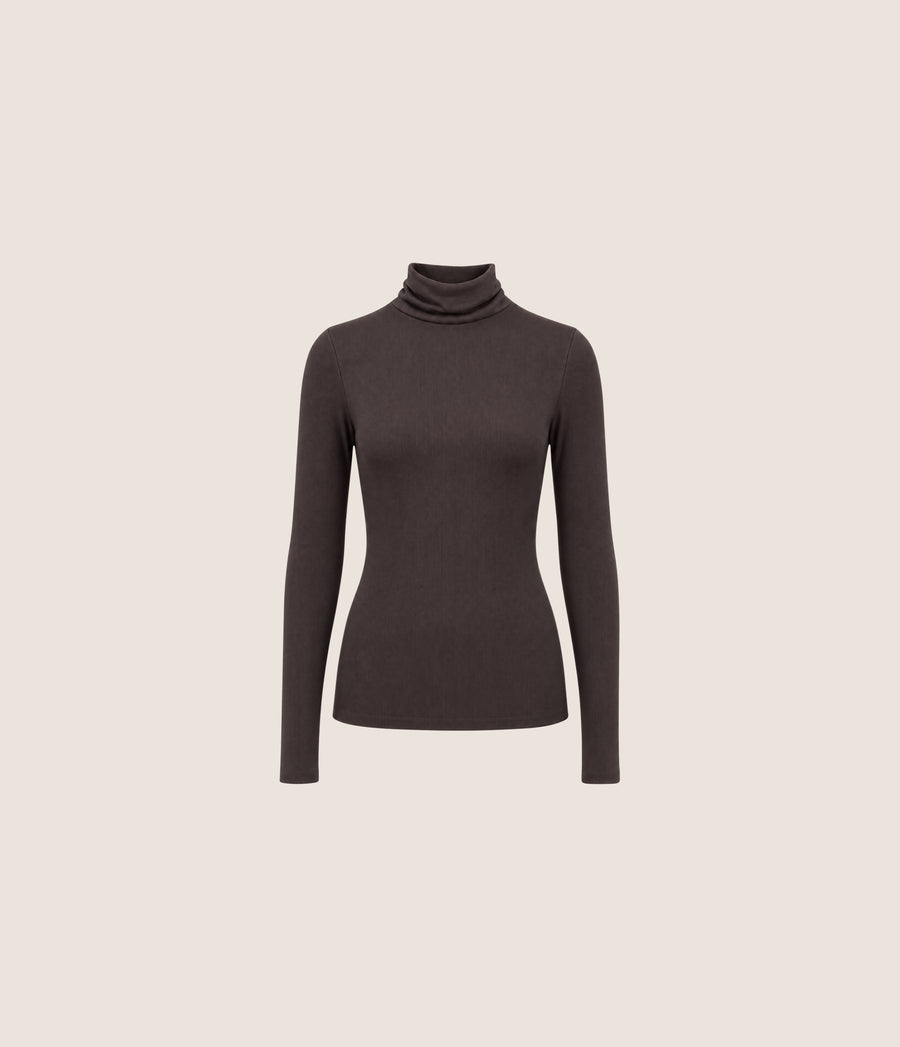 Tara Crop Turtleneck