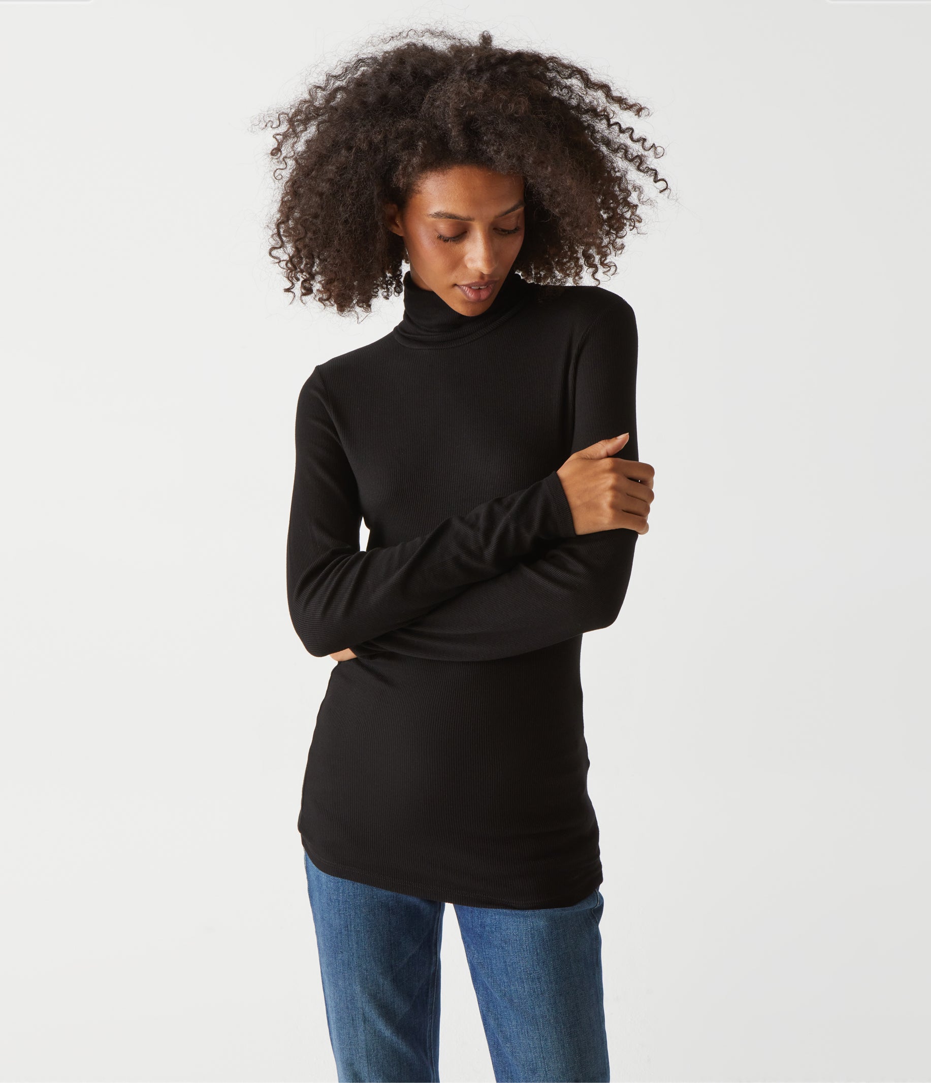 Gail Ribbed Turtleneck