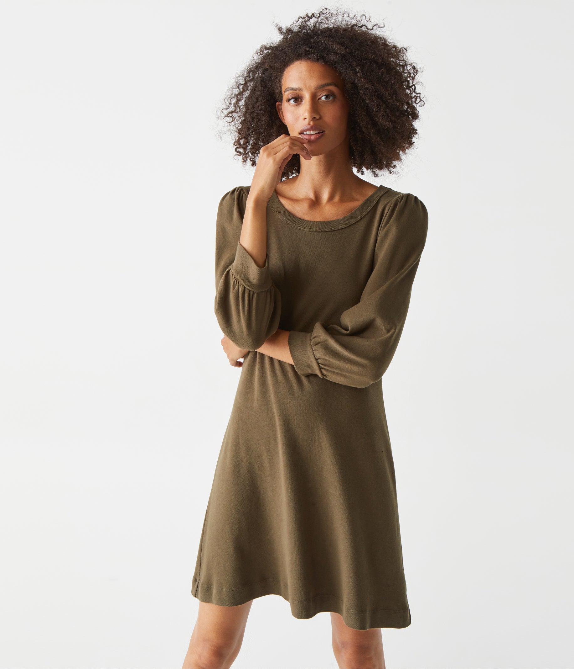 Sinclair Puff Sleeve Tee Dress Sinclair Puff Sleeve Tee Dress