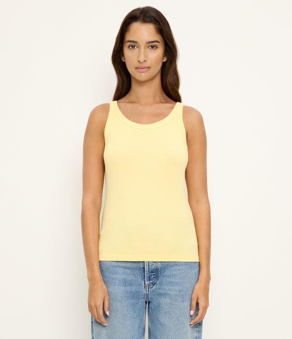 Cassie Tank in MACAW Yellow Full Body View #MACAW