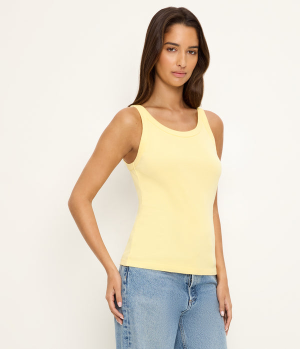 Cassie Tank in MACAW Yellow Side View #MACAW