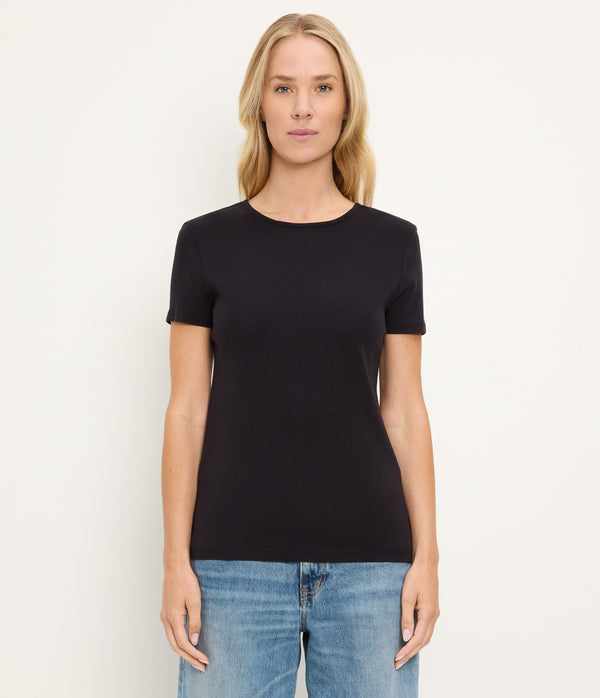 Haley Crewneck Tee BLACK / XL