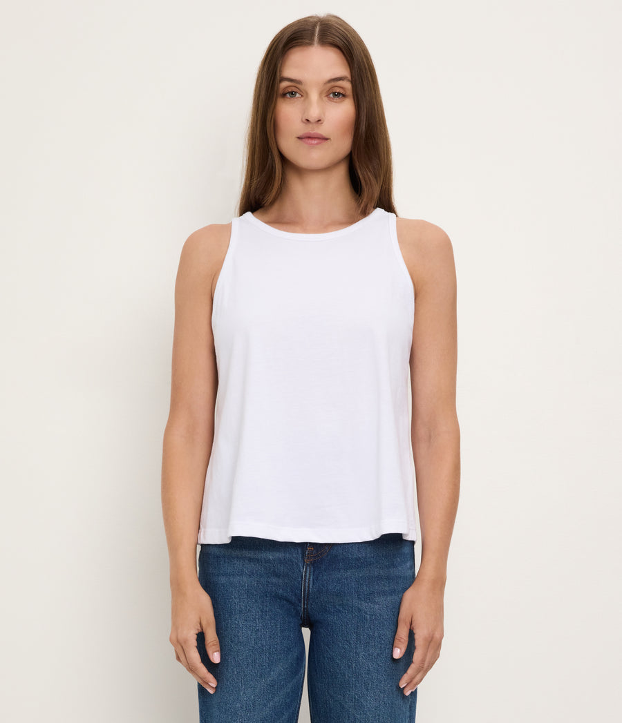 Yvonne Shell Tank WHITE / XL #WHITE