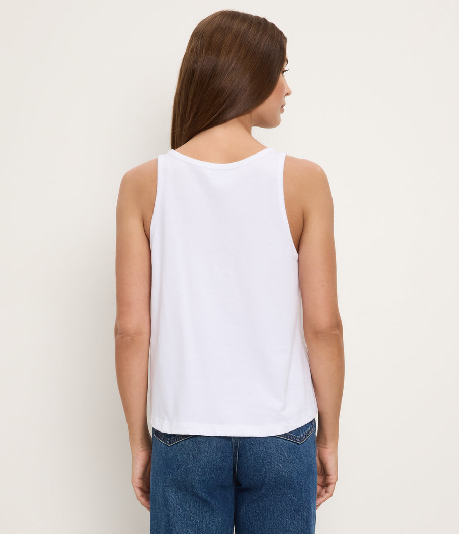 Yvonne Shell Tank WHITE / XL #WHITE