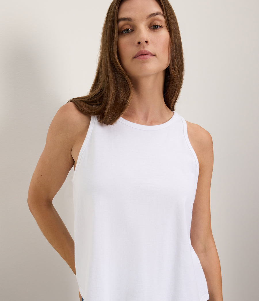 Yvonne Shell Tank WHITE / XL #WHITE