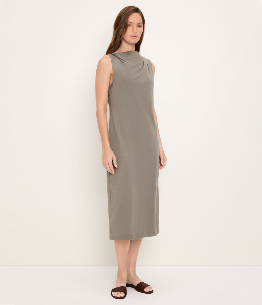 Aurelia Midi Dress COVERT GREEN / XL