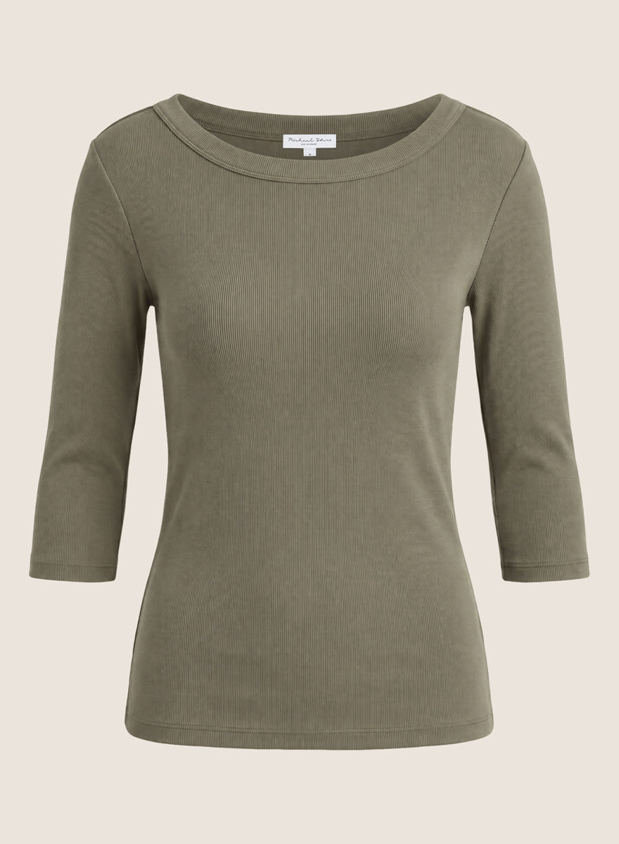 Dot 3/4 Sleeve Tee