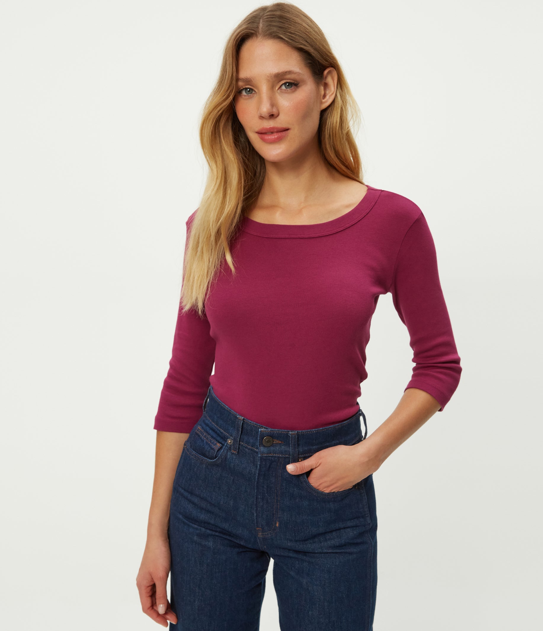 Dot 3/4 Sleeve Tee