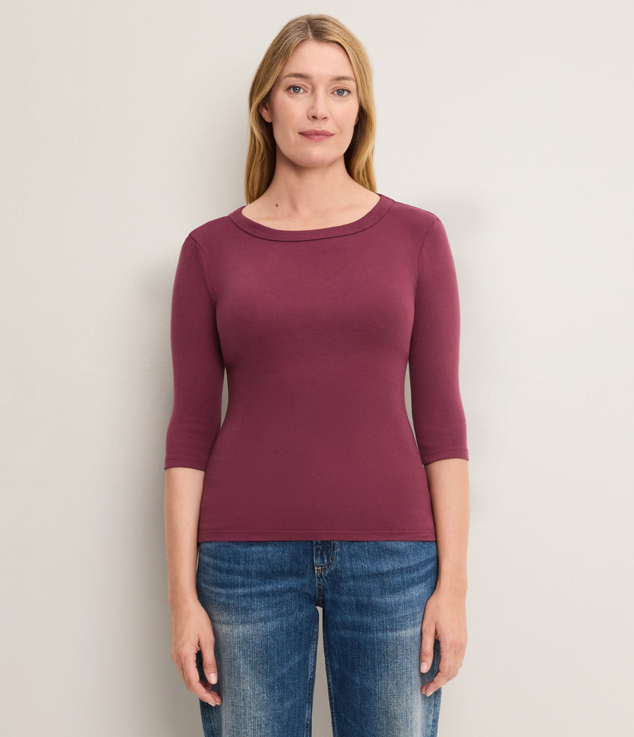 Dot 3/4 Sleeve Tee