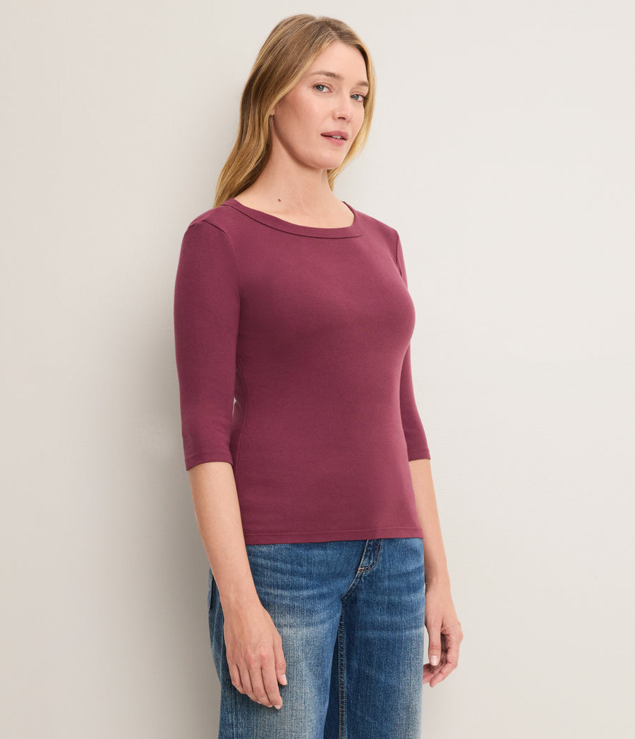 Dot 3/4 Sleeve Tee