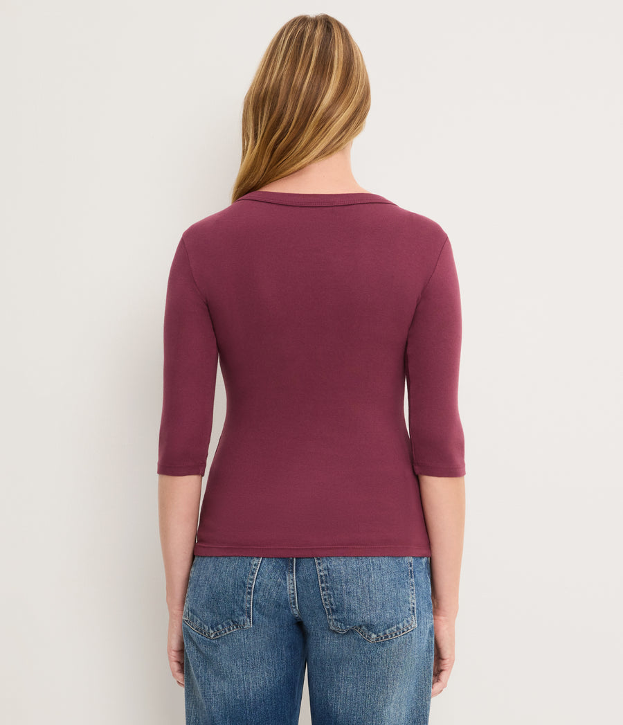 Dot 3/4 Sleeve Tee
